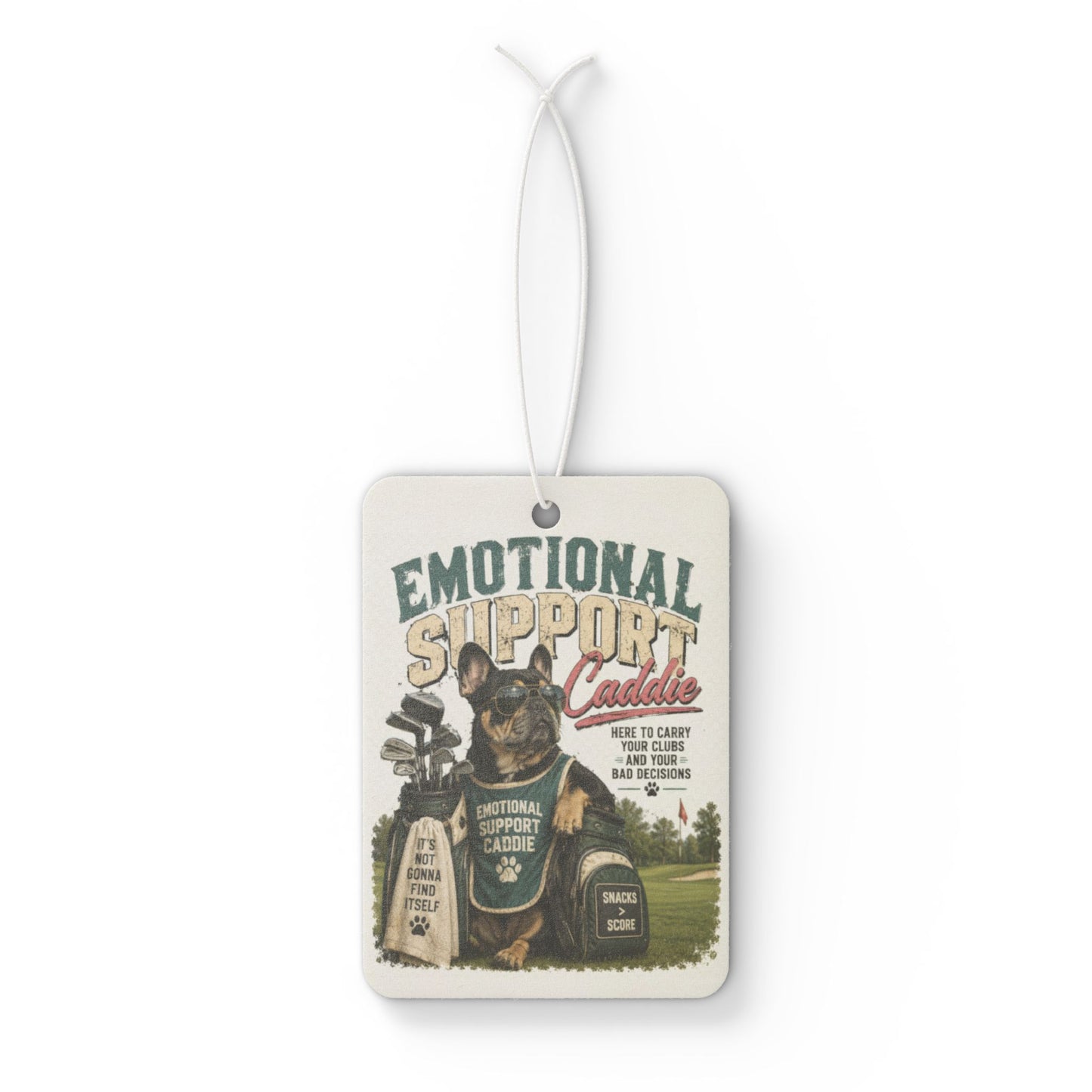 Emotional Support Canine Car Air Freshener – Vintage K9 Therapy Design