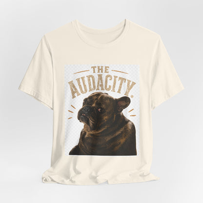 The Audacity Bulldog Tee | French Bulldog Illustration, Retro Typography