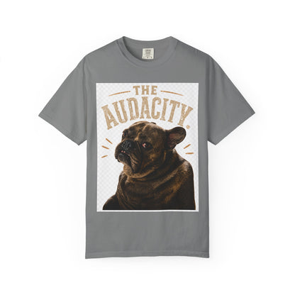 The Audacity French Bulldog T-shirt | Vintage Dog Portrait, Humorous Pet Tee