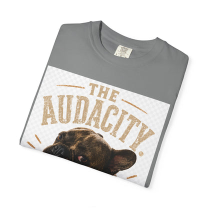 The Audacity French Bulldog T-shirt | Vintage Dog Portrait, Humorous Pet Tee