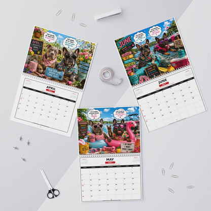 Unfiltered Dog Thoughts 2027 Wall Calendar – Funny Dog Quotes & Monthly Planner