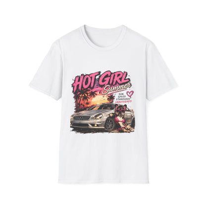 Hot Girl Summer T-Shirt | Retro Palm Sunset, Mercedes AMG Frenchie