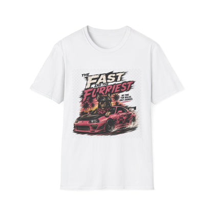 The Fast and the Furrriest T-Shirt — Funny Dog Racing Graphic Tee
