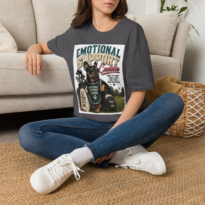 Emotional Support Caddie T-Shirt — Funny Golf Dog Graphic Tee