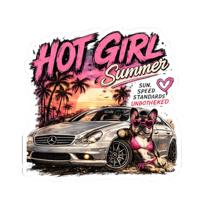 Hot Girl Summer Frenchie Sticker | French Bulldog by Mercedes AMG