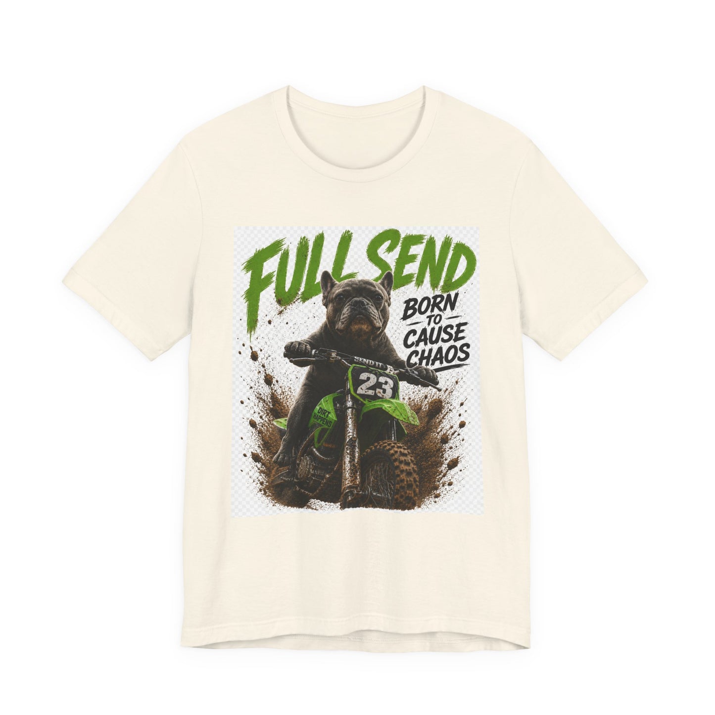 Full Send Born to Cause Chaos Dirt Bike Tee | Motocross Racing Shirt