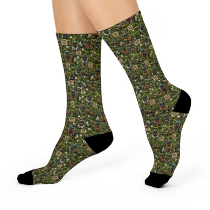 Frenchie Cushioned Crew Socks