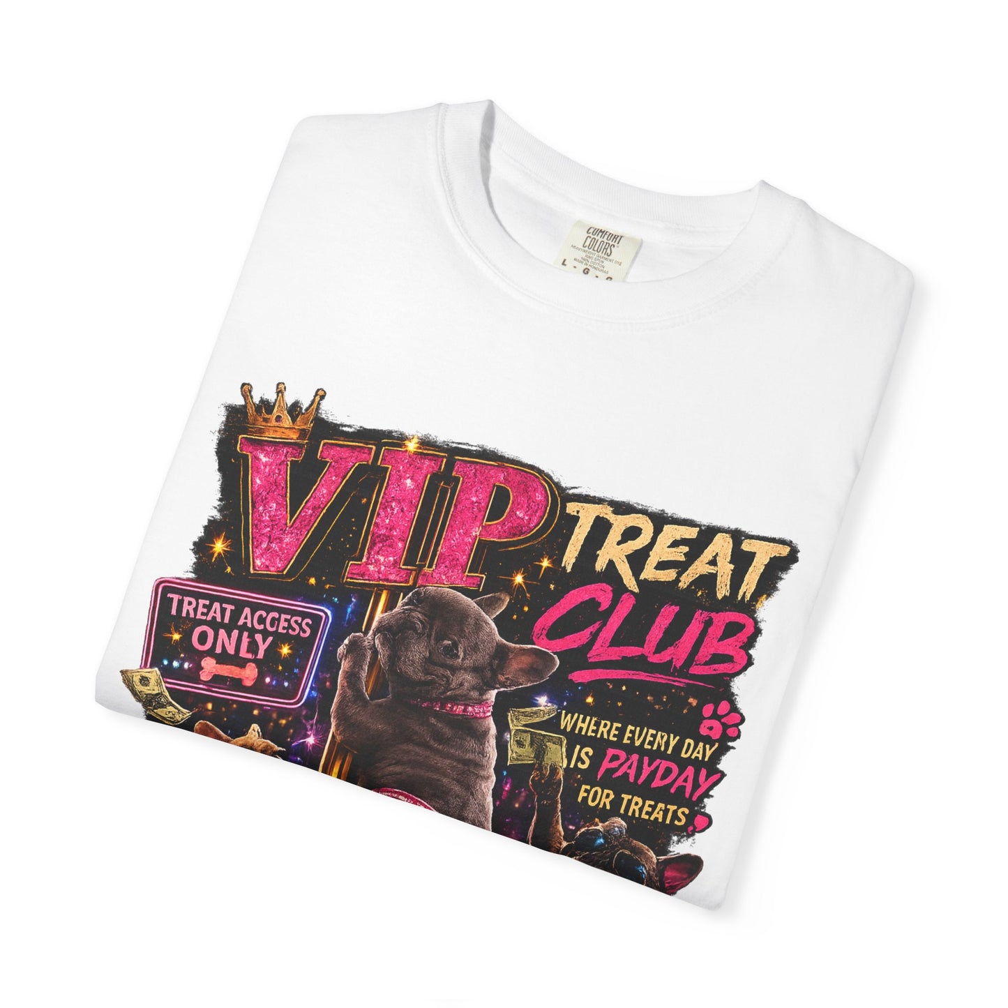 VIP Treat Club Dogs T-shirt | Retro Pet Party Graphic Tee