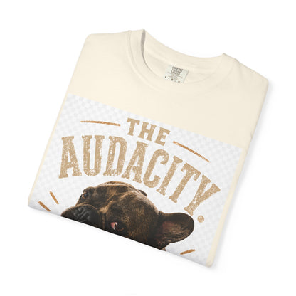 The Audacity French Bulldog T-shirt | Vintage Dog Portrait, Humorous Pet Tee