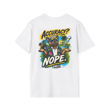 Frenchie Golf - Accuracy_Nope Softstyle T-Shirt