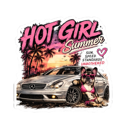 Hot Girl Summer Frenchie Sticker | French Bulldog by Mercedes AMG
