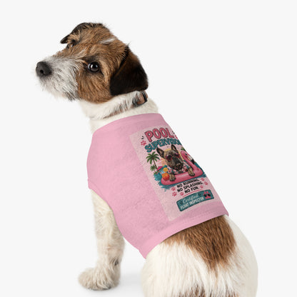 Pet Tank Top — "Pool Supervisor" Dog Floatie Tank for Small Dogs