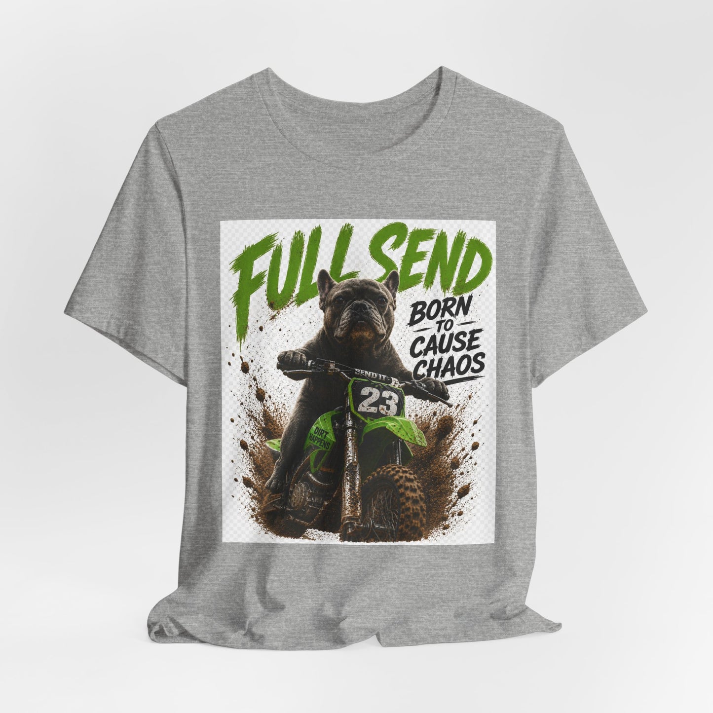 Full Send Born to Cause Chaos Dirt Bike Tee | Motocross Racing Shirt