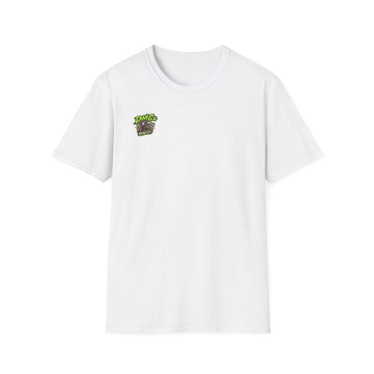 DMC Rat Fink Frenchie Edition Chest Logo T-Shirt — Retro Green Graphic Tee