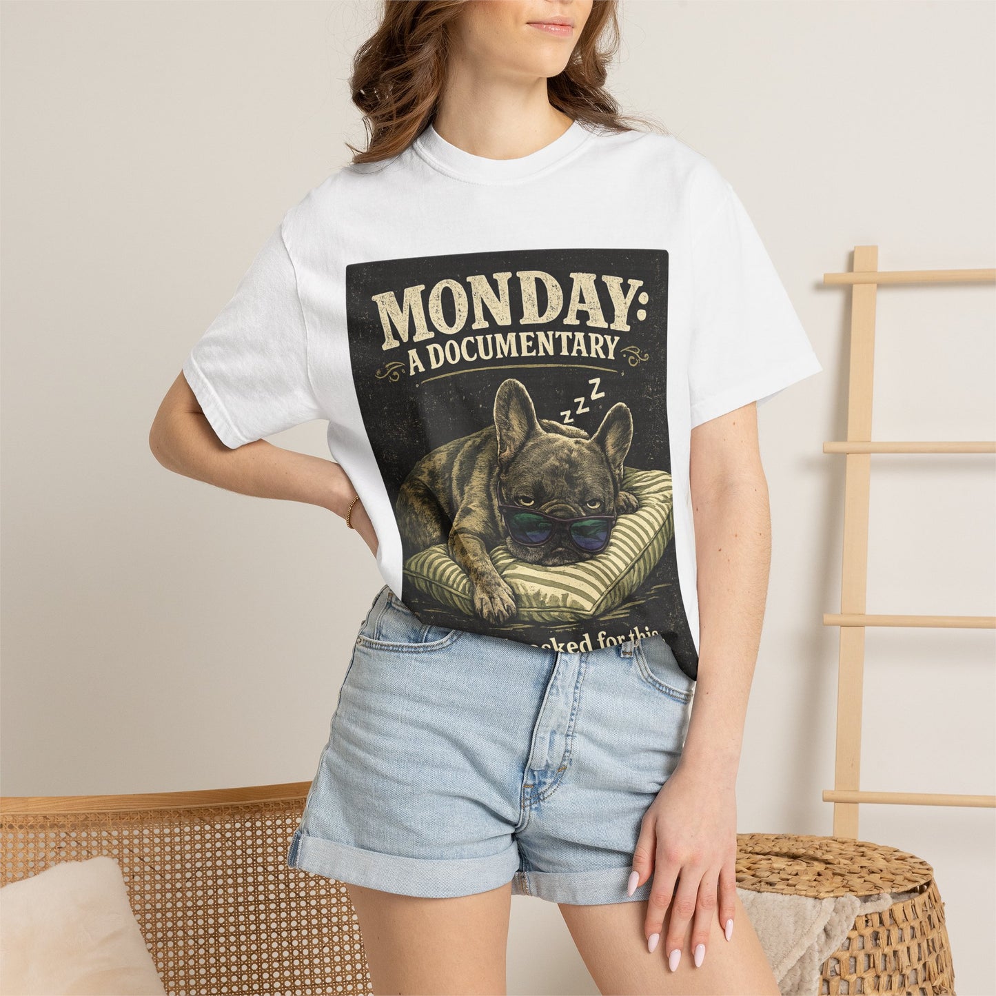 French Bulldog Hot Girl Summer T-Shirt | Retro Poolside Graphic Tee