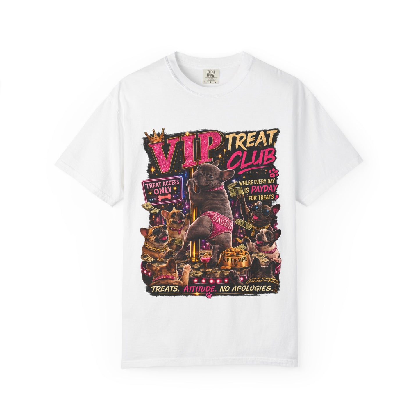 VIP Treat Club Dogs T-shirt | Retro Pet Party Graphic Tee