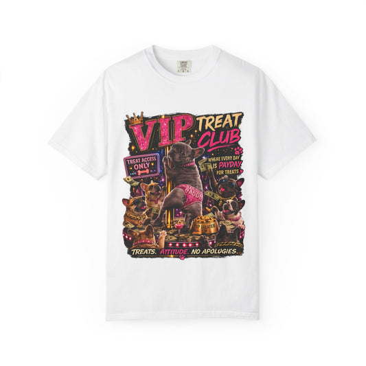 VIP Treat Club Dogs T-shirt | Retro Pet Party Graphic Tee