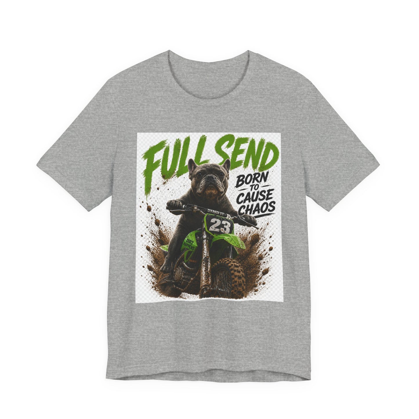 Full Send Born to Cause Chaos Dirt Bike Tee | Motocross Racing Shirt