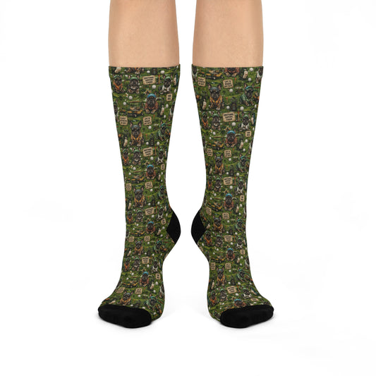 Frenchie Cushioned Crew Socks