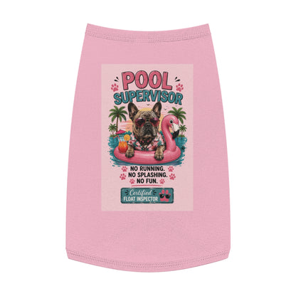 Pet Tank Top — "Pool Supervisor" Dog Floatie Tank for Small Dogs