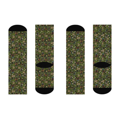 Frenchie Cushioned Crew Socks