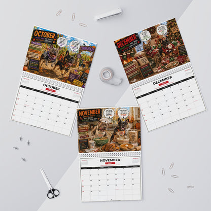 Unfiltered Dog Thoughts 2027 Wall Calendar – Funny Dog Quotes & Monthly Planner