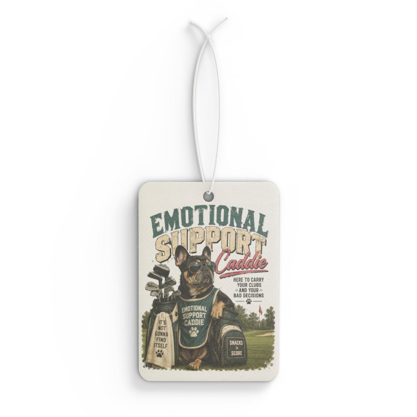 Emotional Support Canine Car Air Freshener – Vintage K9 Therapy Design